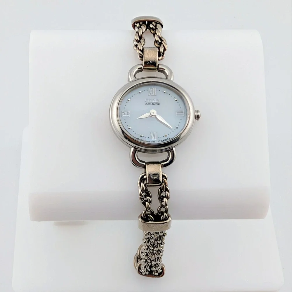 Citizen Eco-Drive B023-S021987 MOP Guilloche Dial Women's Watch New Capacitor